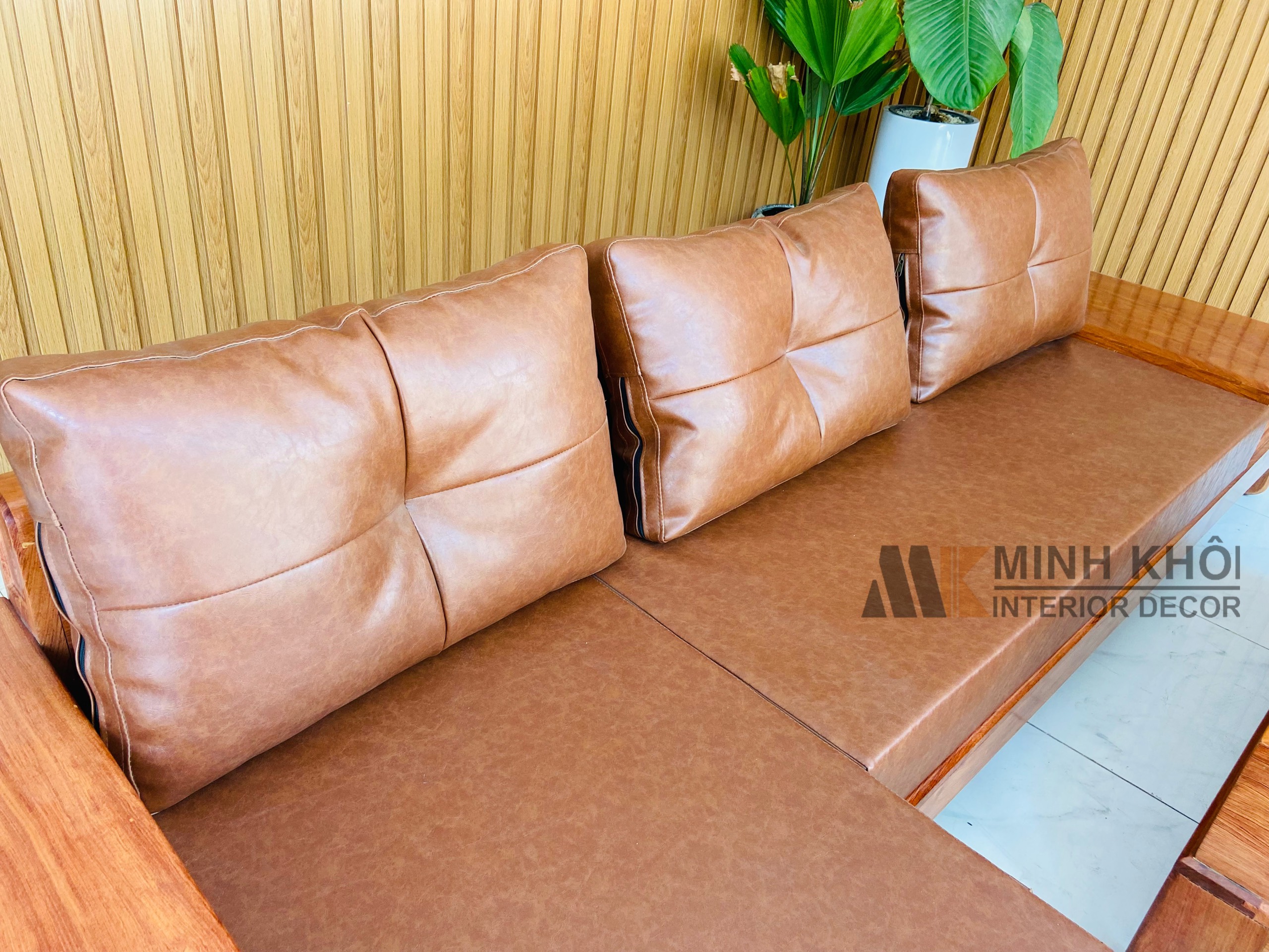 SoFa Gỗ Sồi Sơn Màu Óc Chó - SF950