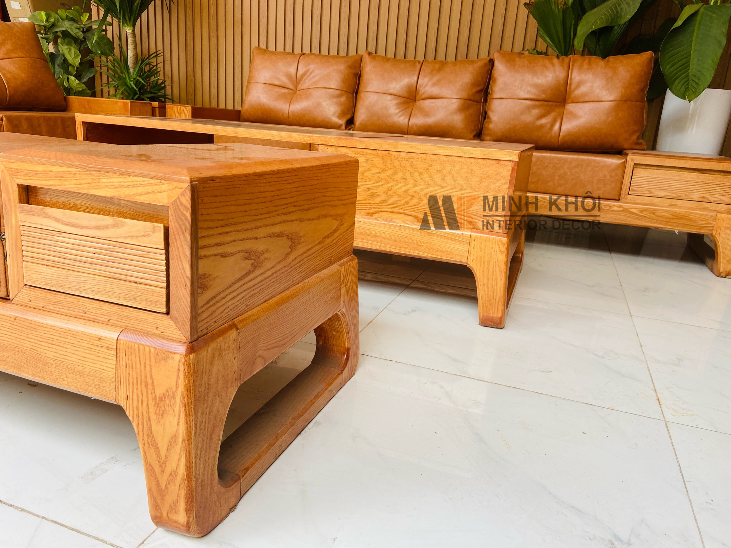 Sofa gỗ sồi tự nhiên - SF2013