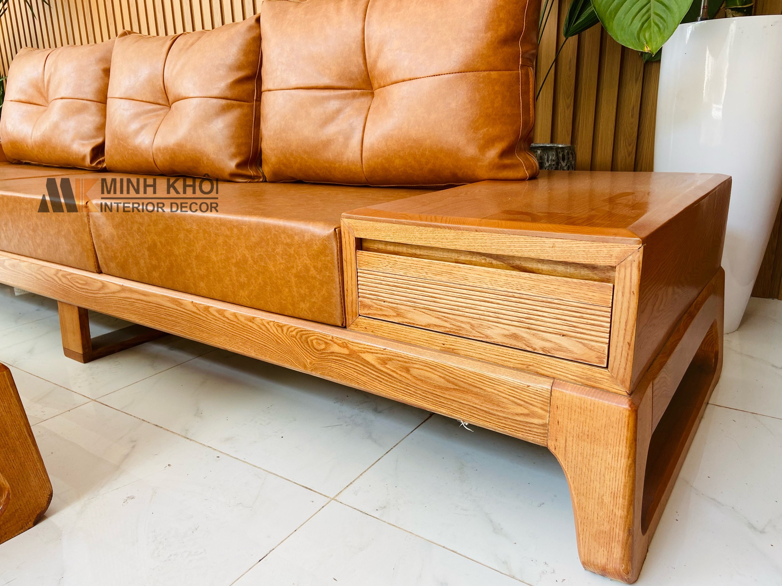 Sofa gỗ sồi tự nhiên - SF2013