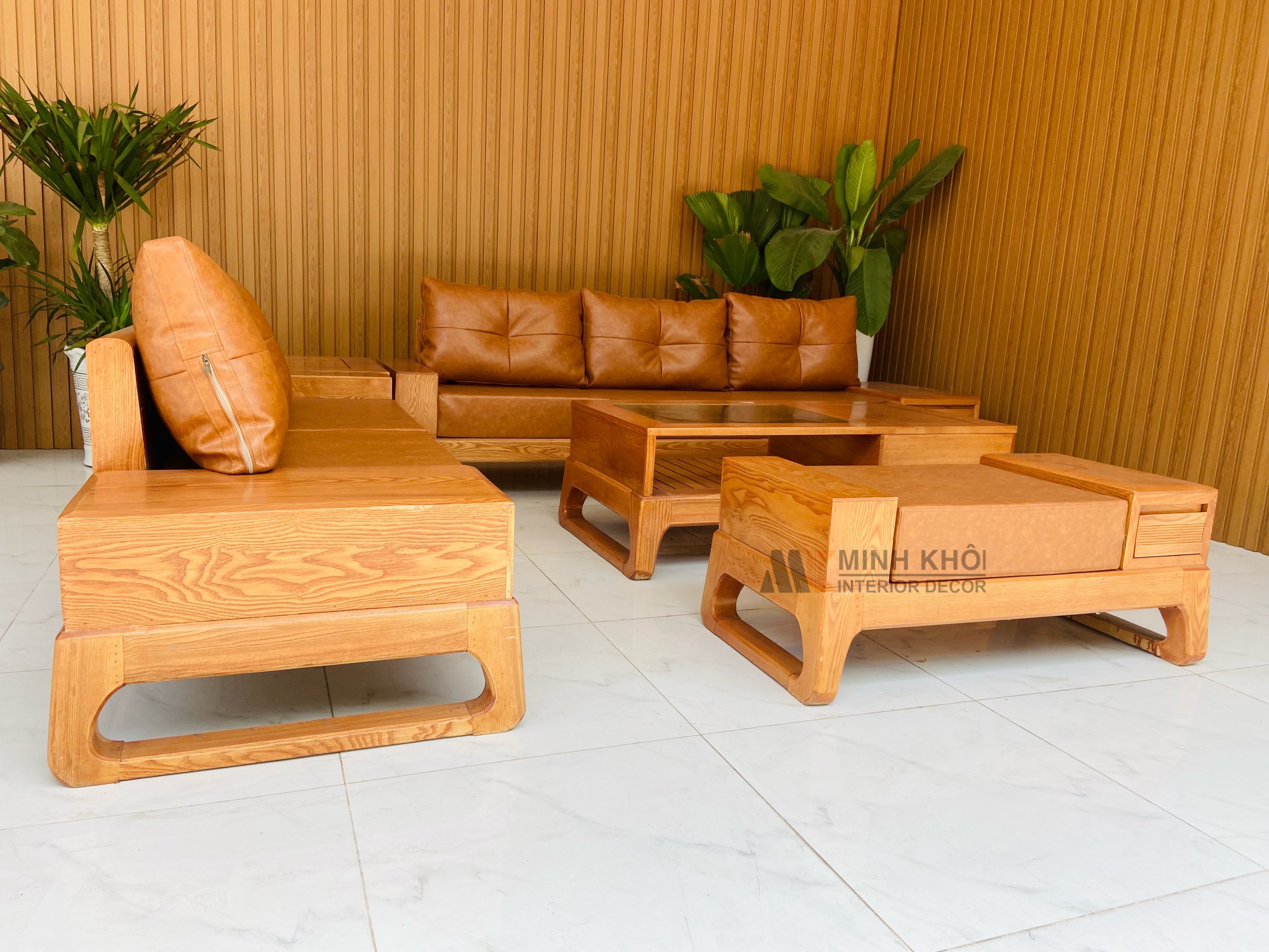 Sofa gỗ sồi tự nhiên - SF2013