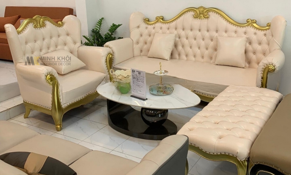 Sofa Gỗ Tân Cổ Điển Đẹp HOT Hiện Nay