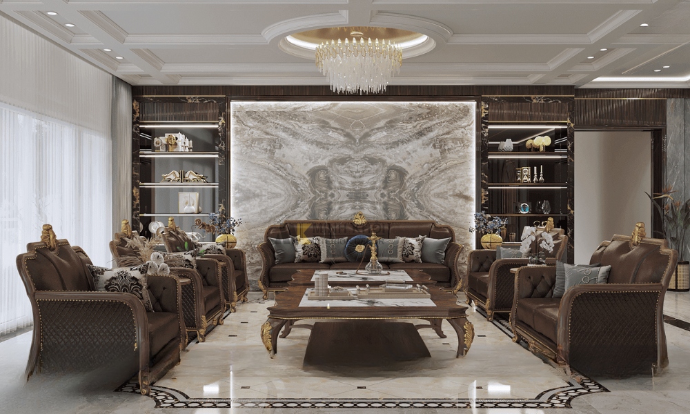 Sofa Gỗ Tân Cổ Điển Đẹp HOT Hiện Nay