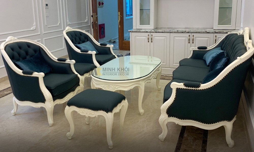 Sofa Gỗ Tân Cổ Điển Đẹp HOT Hiện Nay