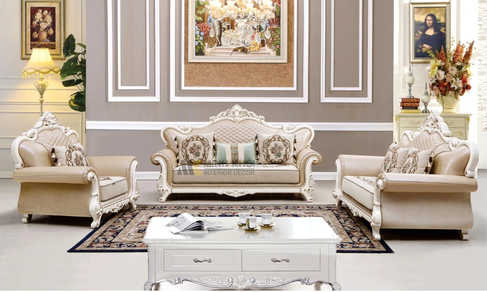 Sofa Gỗ Tân Cổ Điển Đẹp HOT Hiện Nay