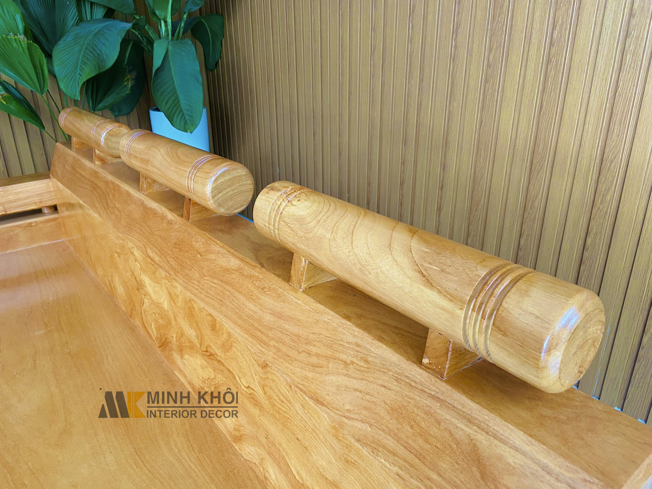 Sofa góc gỗ gõ đỏ - SF2012