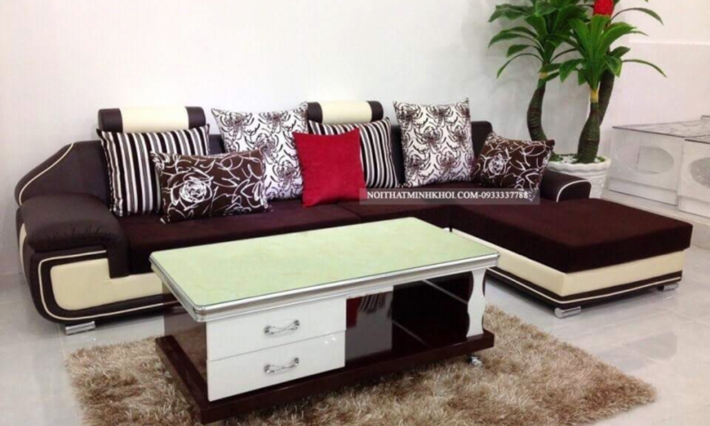 Sofa góc màu bánh kem nhỏ - SF3914