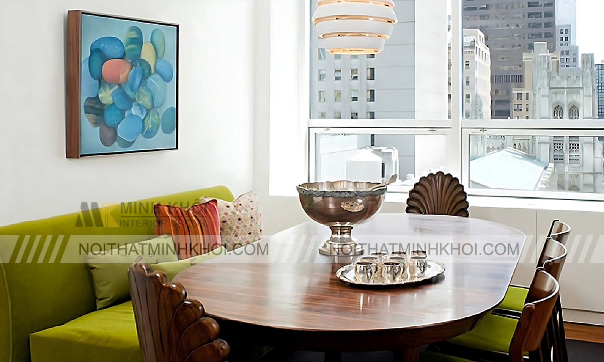 mẫu sofa kết hợp bàn ăn đẹp, thông minh