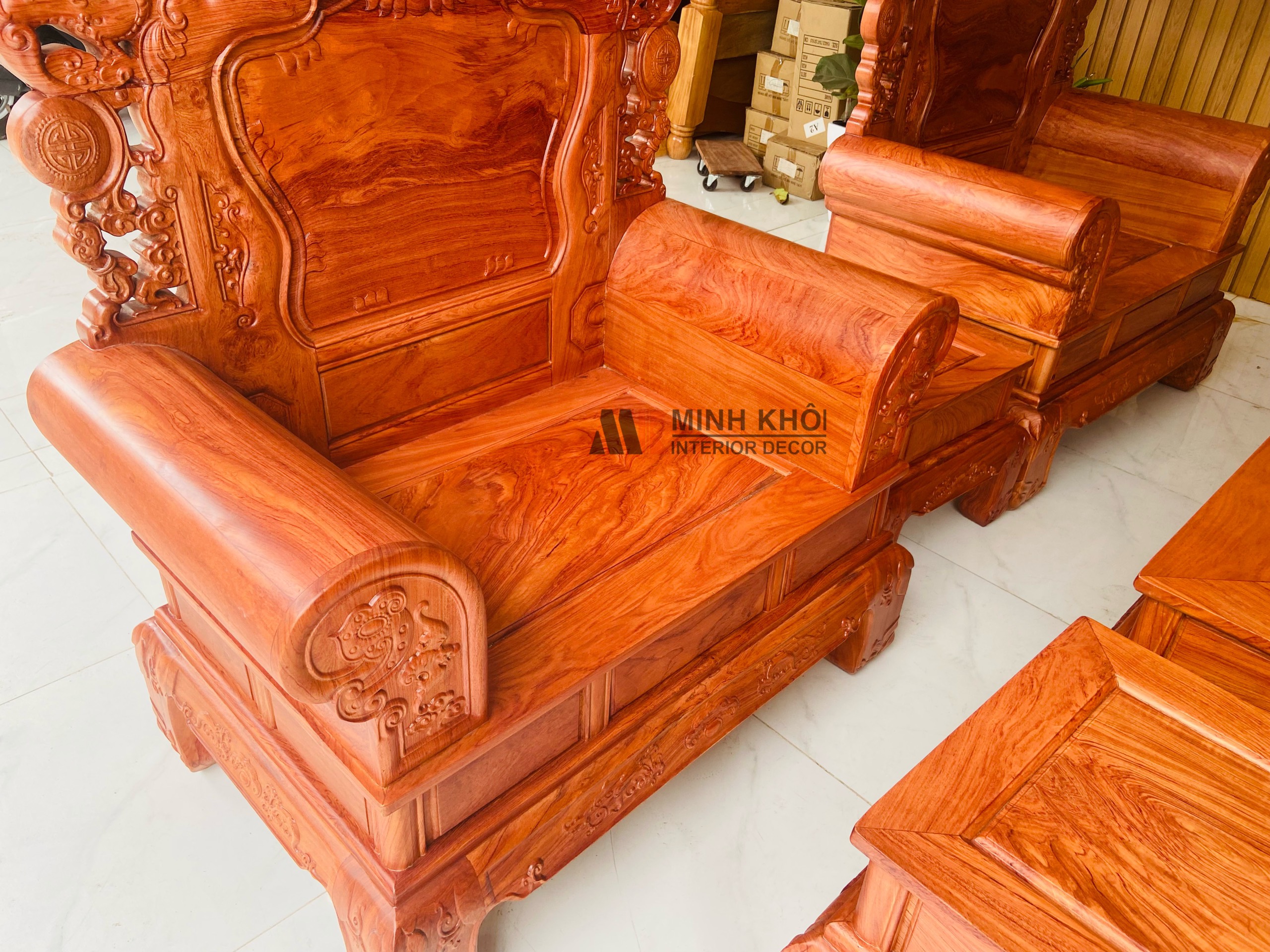 Sofa Khổng Tử Hương Đá - SF2014