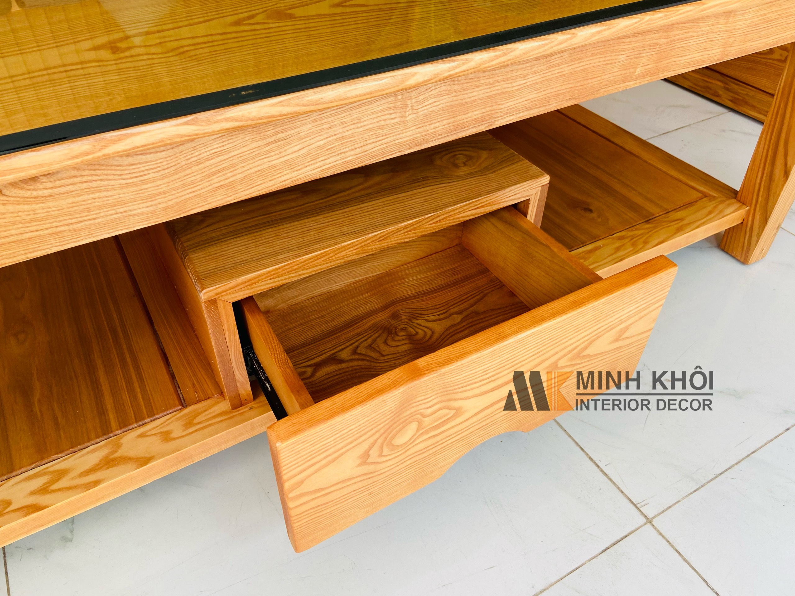 Sofa Sồi Tự Nhiên 4 Món - SF227G