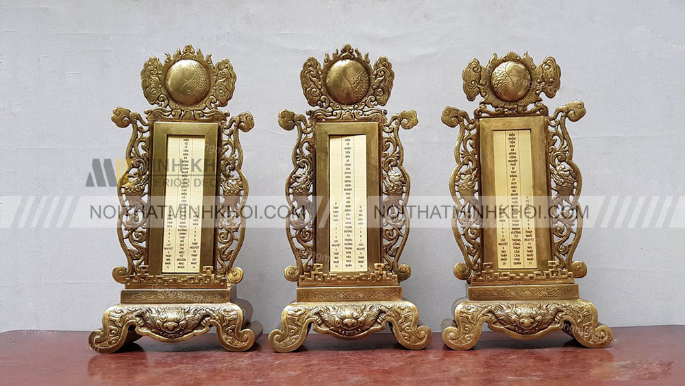 Sử dụng ngai thờ làm điểm nhấn trên bàn thờ gia tiên