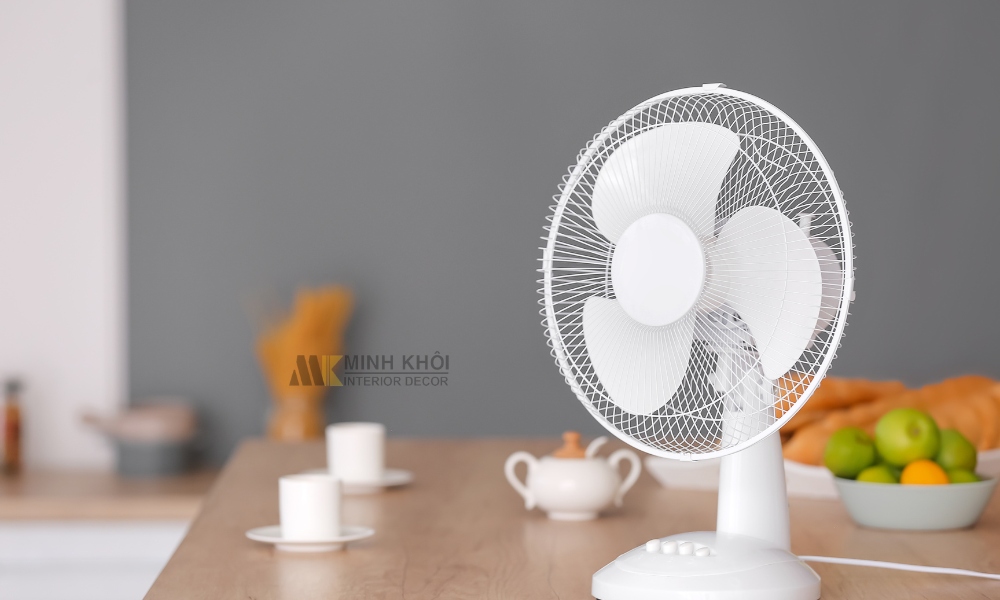 Sử dụng quạt và hệ thống thông gió để giảm độ ẩm