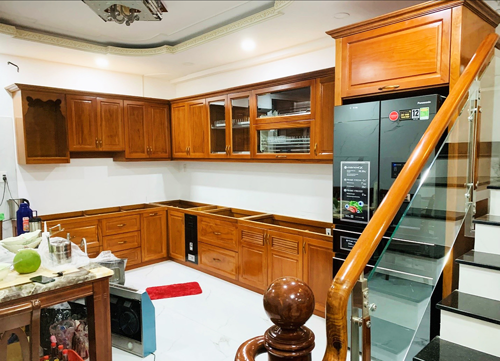 Dự án thi công tủ kệ bếp được thi công bởi Minh Khôi