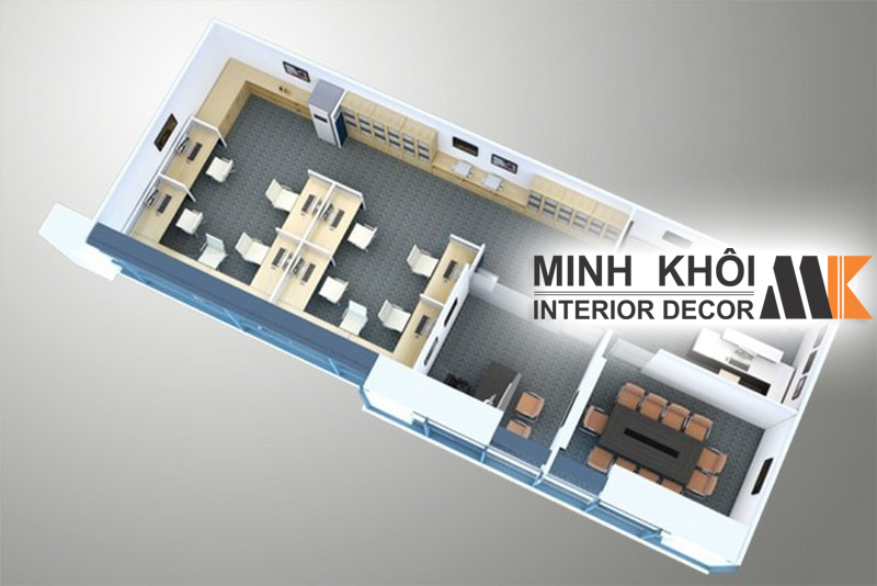 thiết kế nội thất văn phòng đẹp giá rẻ