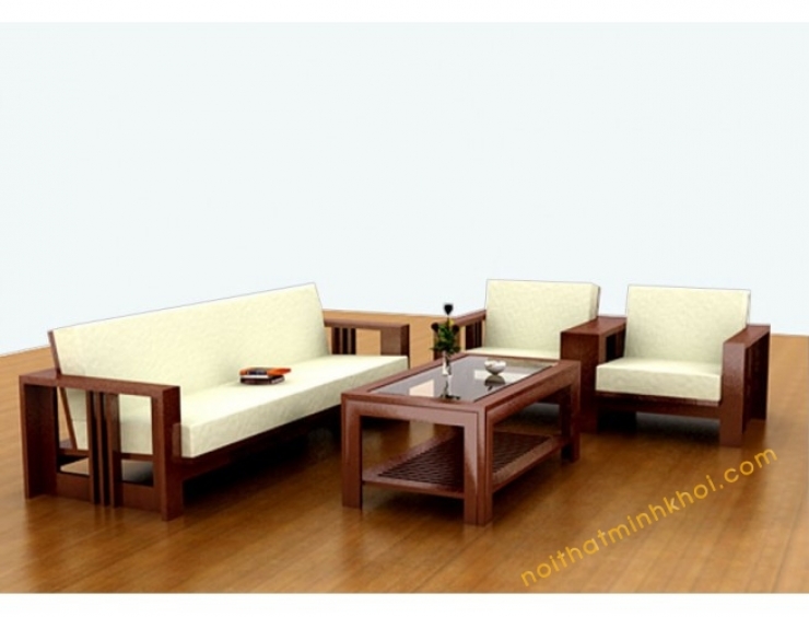 bộ sofa phòng khách gỗ xoan đào tự nhiên