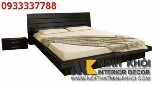 Giường ngủ kiểu nhật màu đen