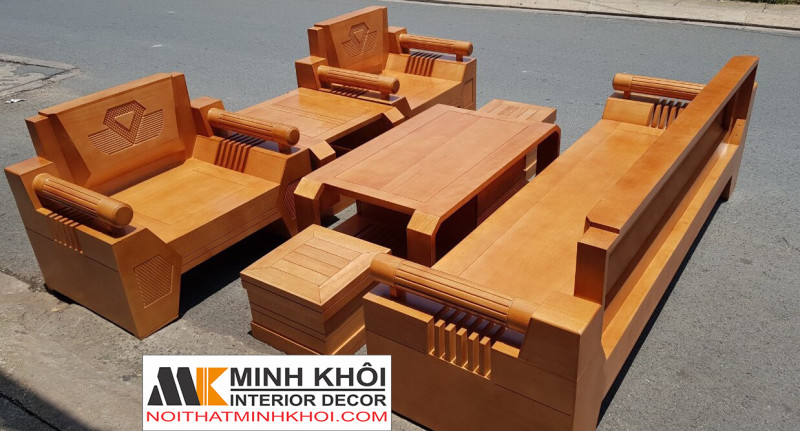 Bộ bàn ghế sofa kim cương hiện đại