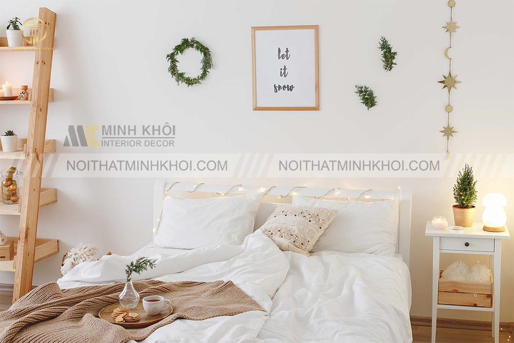 Trang trí giường bằng các món đồ đồ handmade