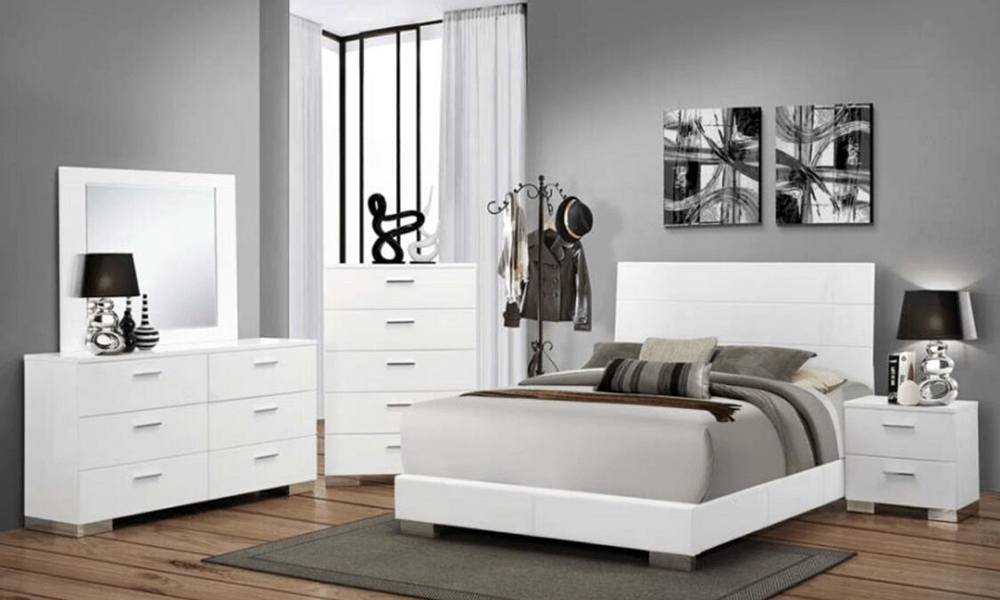 Trang trí giường ngủ với tủ đầu giường