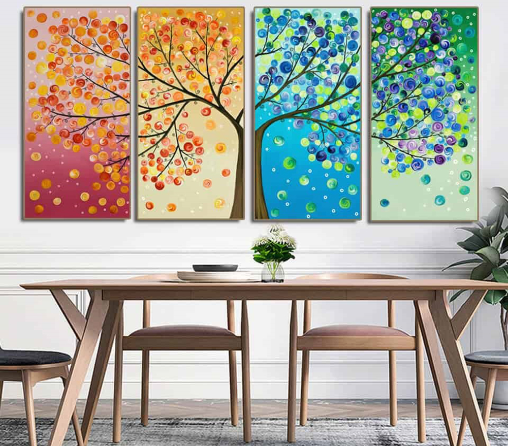 Trang trí phòng ăn với tranh treo tường nghệ thuật