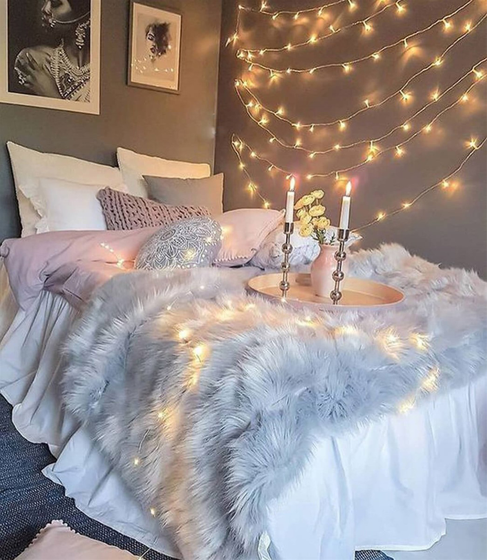 Trang trí phòng cưới với đèn led