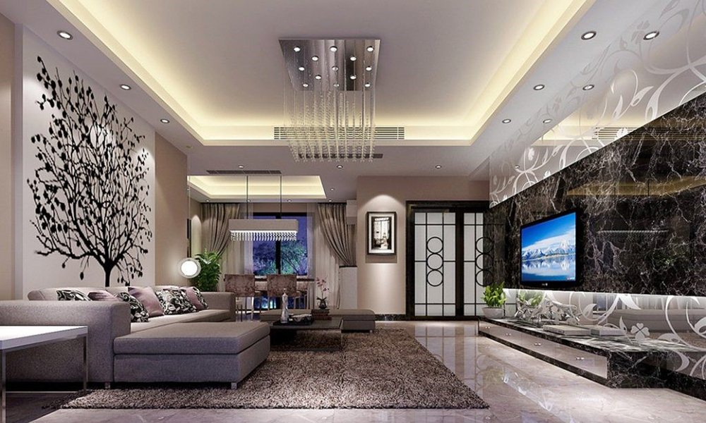 Trang trí tường bằng đá hoặc giả đá