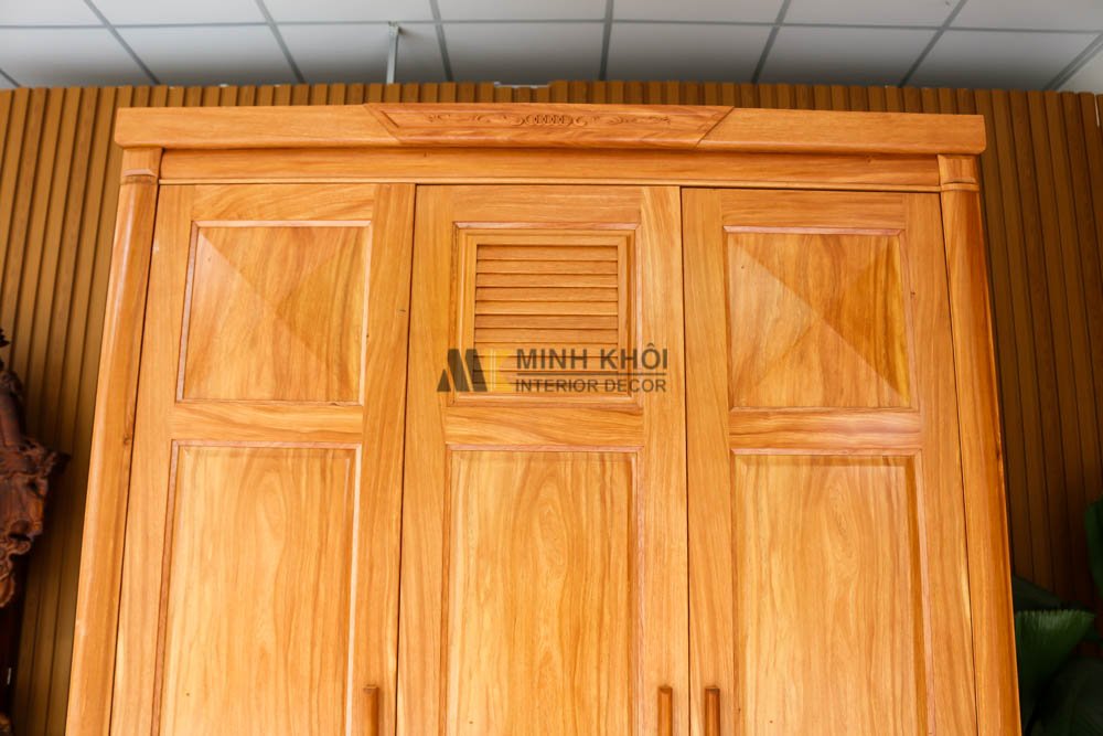 Tủ Áo gỗ Đinh Hương 3 cánh - TA208