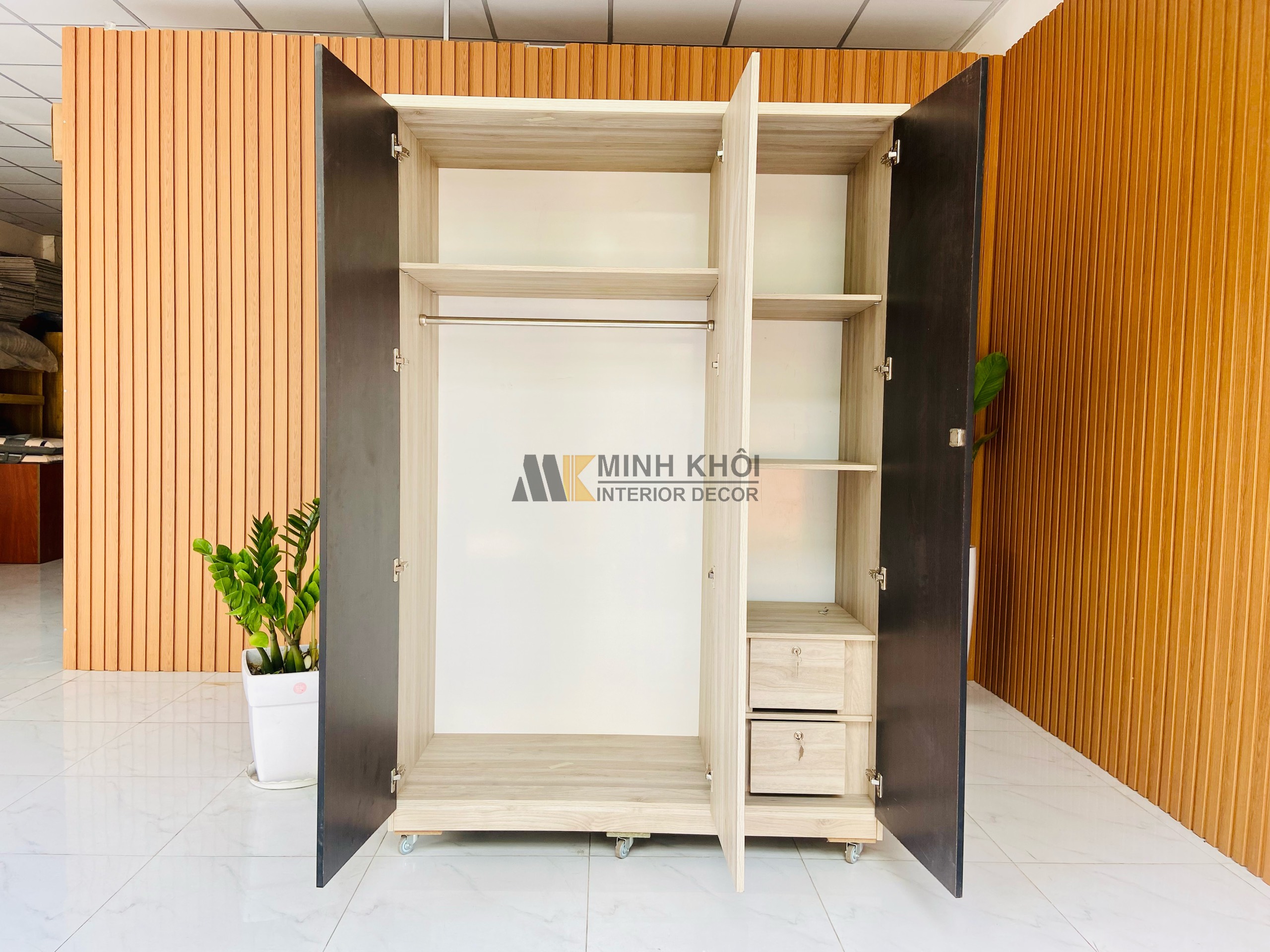 Tủ áo MFC Cánh Mở 1M4 - TA032