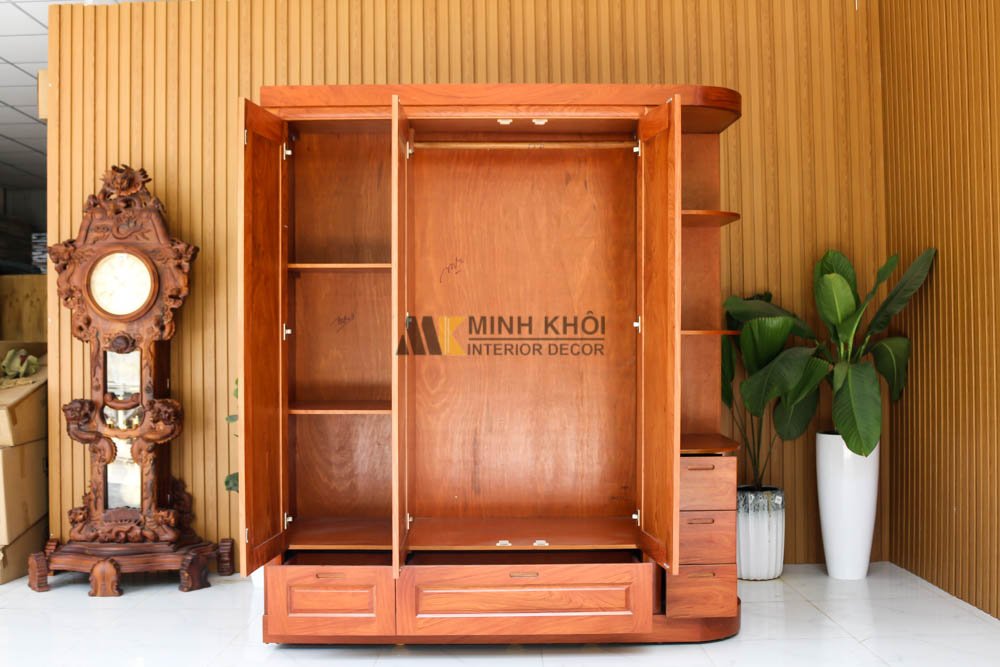 Tủ Áo Quần Hương Đá Có Kệ Trang Trí - TA966