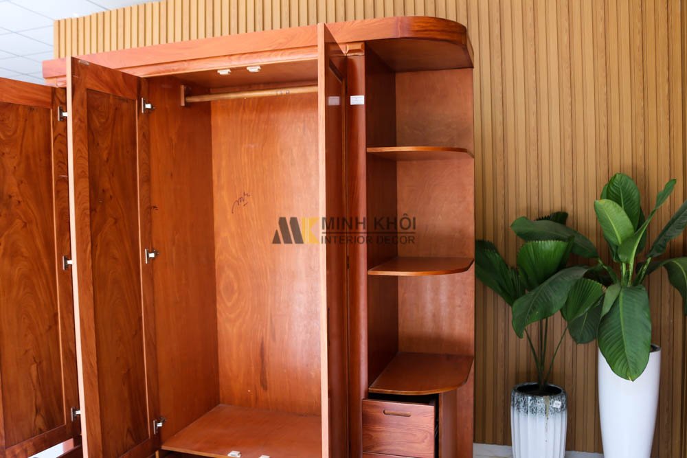 Tủ Áo Quần Hương Đá Có Kệ Trang Trí - TA966