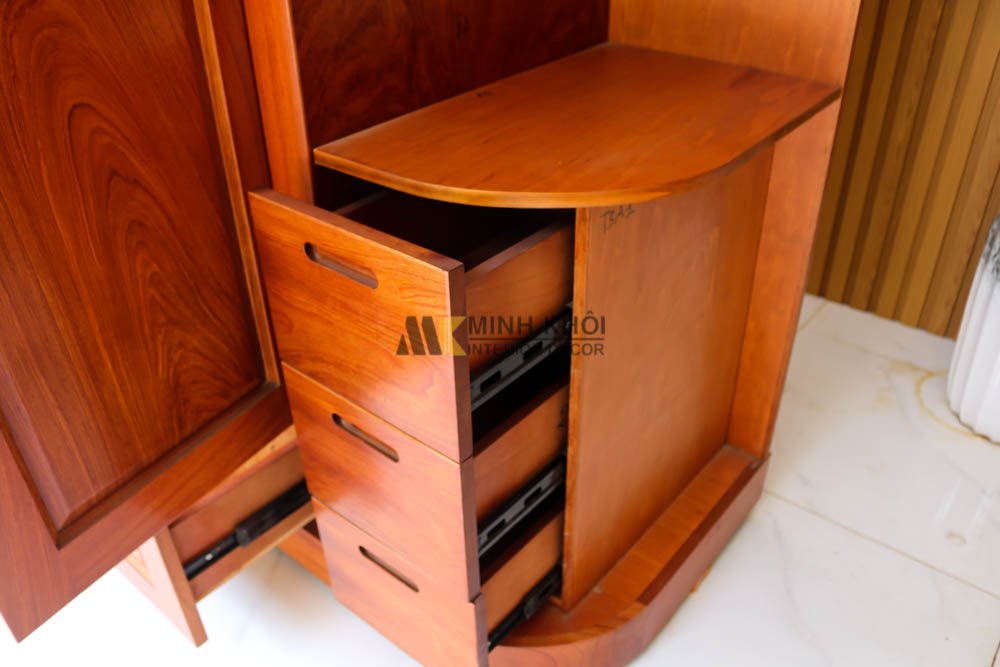 Tủ Áo Quần Hương Đá Có Kệ Trang Trí - TA966