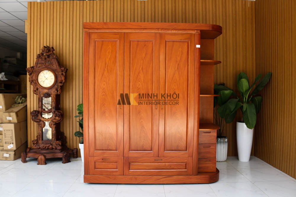 Tủ Áo Quần Hương Đá Có Kệ Trang Trí - TA966