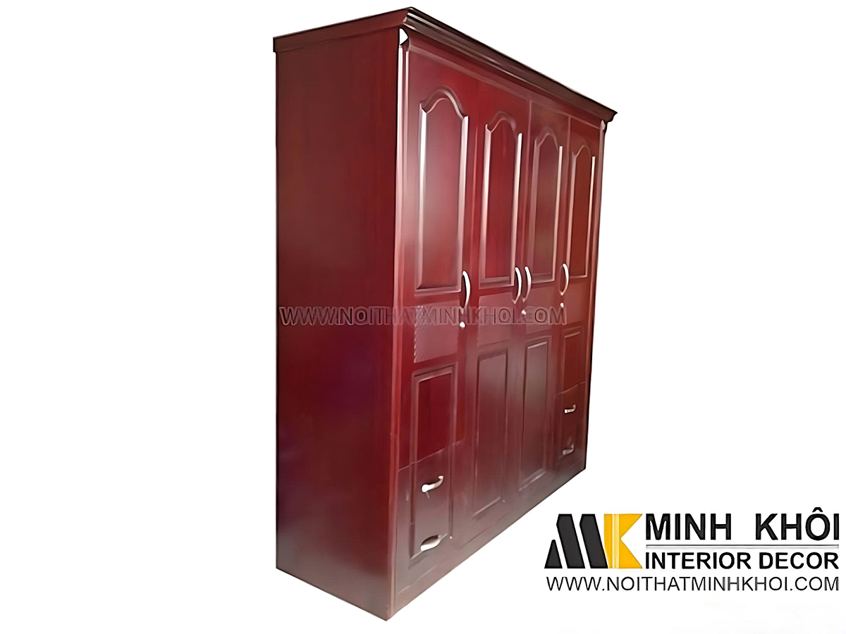 tủ quần áo màu nâu