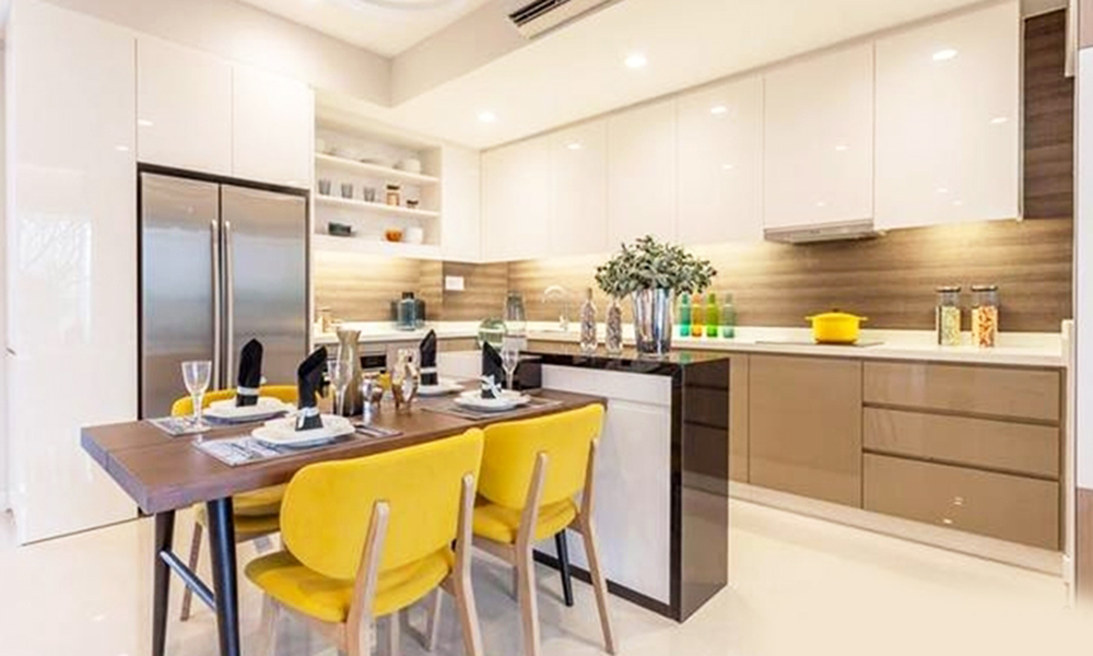 Tủ Bếp Acrylic đẹp sang trọng - TB3850