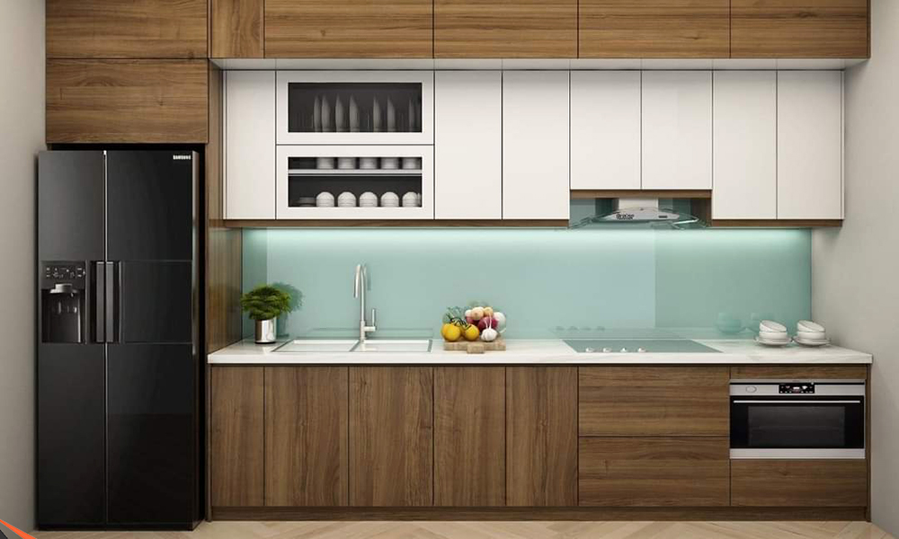 Tủ bếp acrylic đẹp mắt
