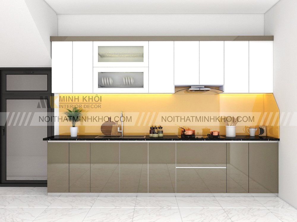 Lưu ý khi thiết kế tủ bếp chung cư đẹp sang trọng