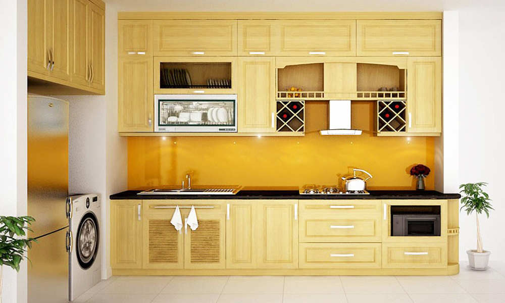 Tủ Kệ Bếp làm từ gỗ thông