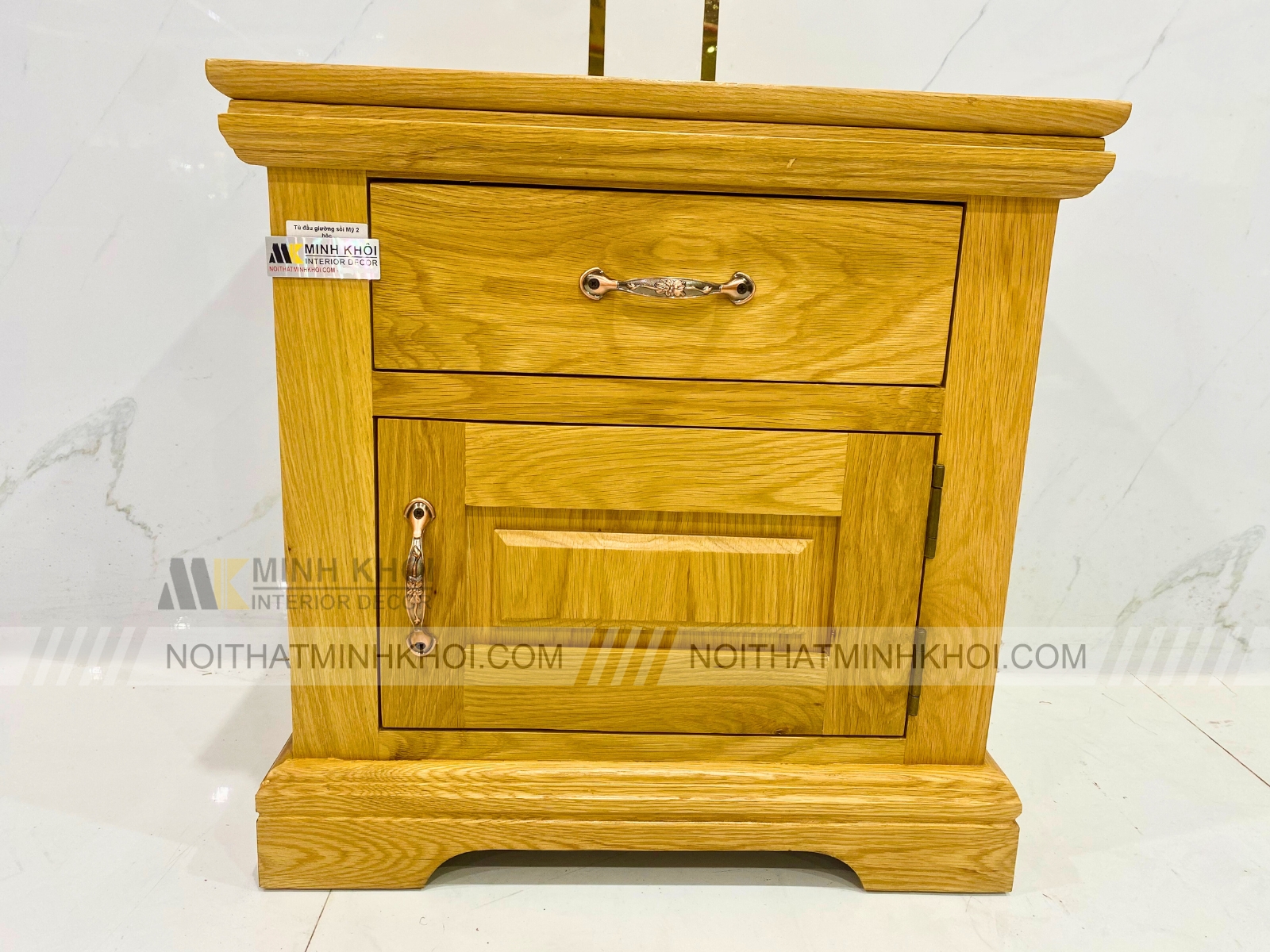 Tủ Đầu Giường Gỗ Sồi Nhập Khẩu - TDG228