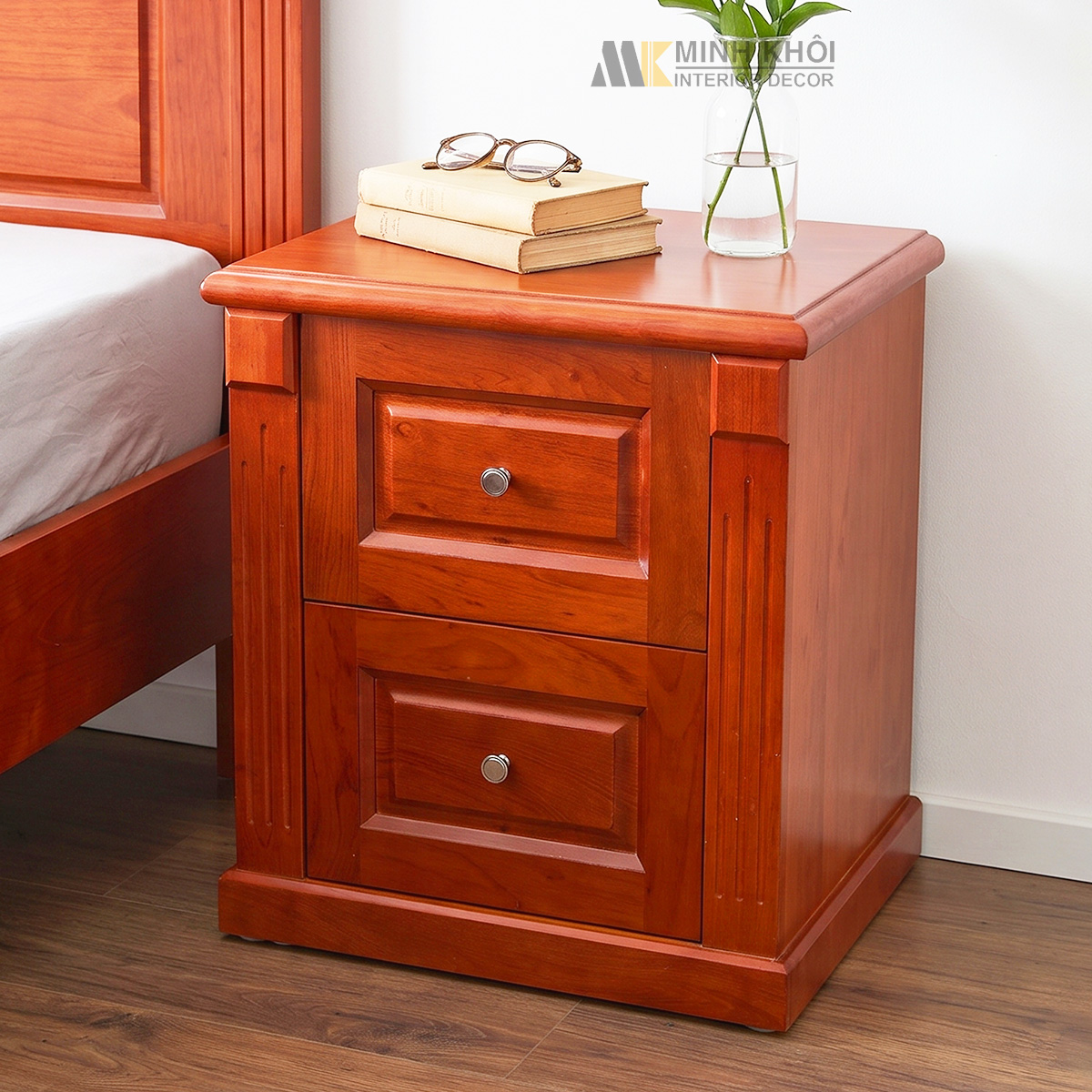 Tủ Đầu Giường Hiện Đại 2 Hộc Kéo - TDG238