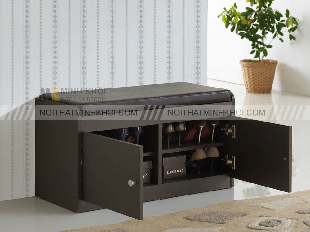 Tủ Giày 2 Cánh Đóng Mở Có Ghế Ngồi