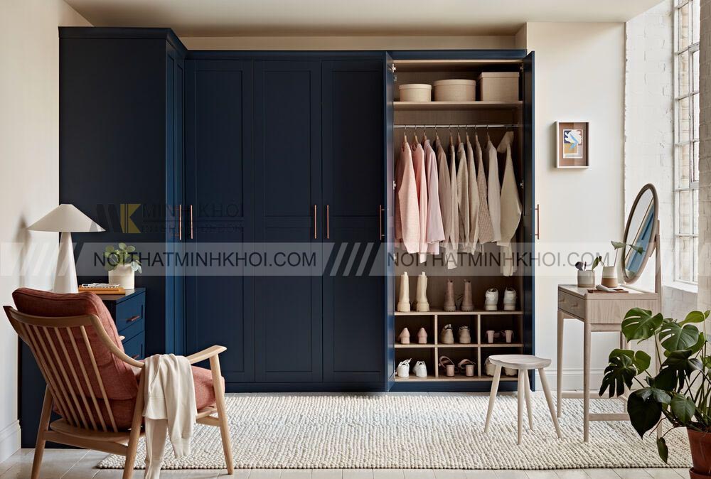 Tủ giày âm tường gỗ MDF