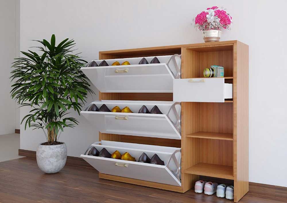 Mẫu Tủ Giày Cánh Lật Đẹp Kiểu Dáng Hiện Đại Mới Nhất 2023