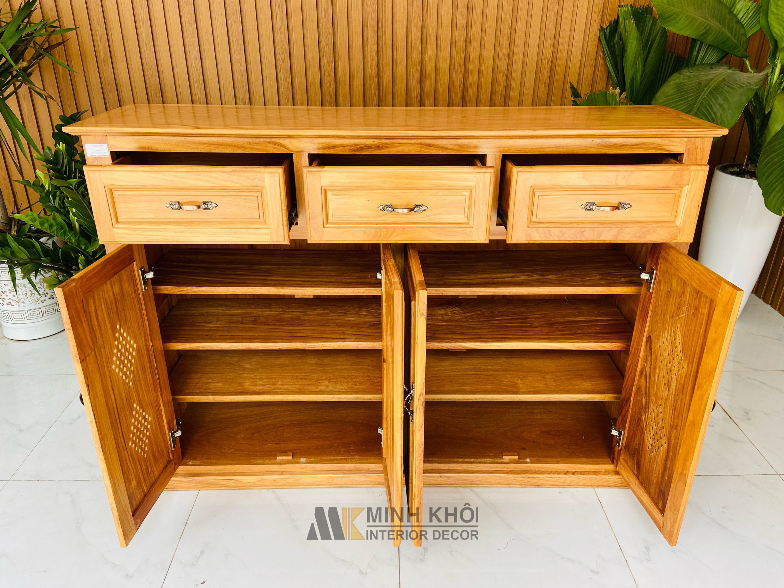 Tủ giày dép 4 cánh, 3 ngăn kéo - TGD903