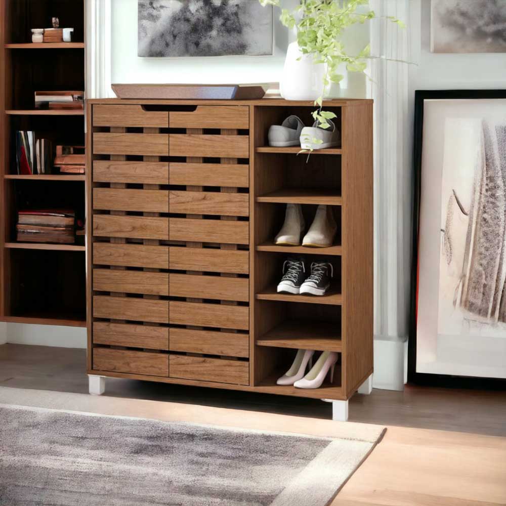 10+ Mẫu Tủ Giày Gỗ Óc Chó Đẹp Xu Hướng Hiện Đại