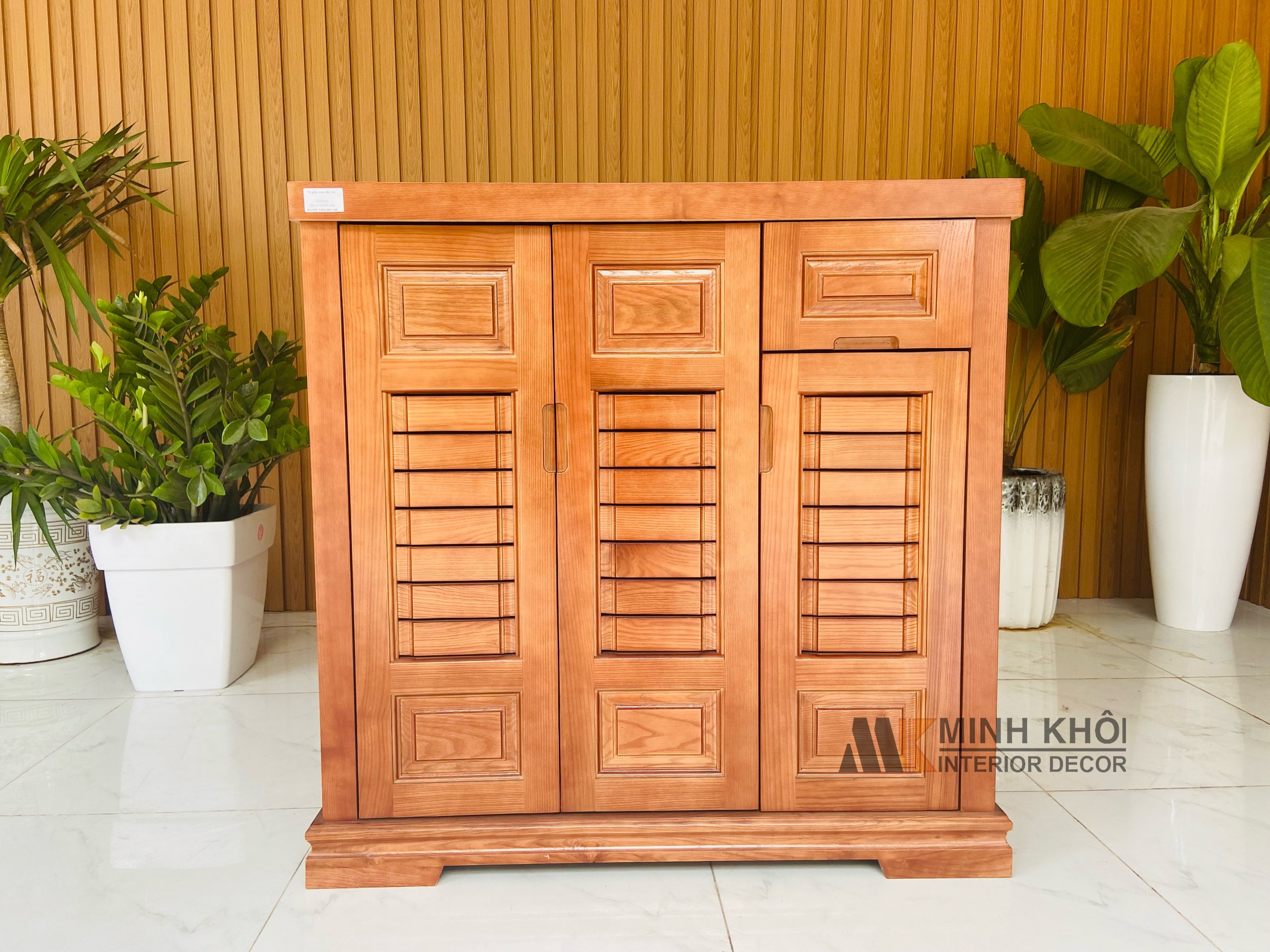 Tủ Giày Gỗ Xoan Đào 1m - TGD901