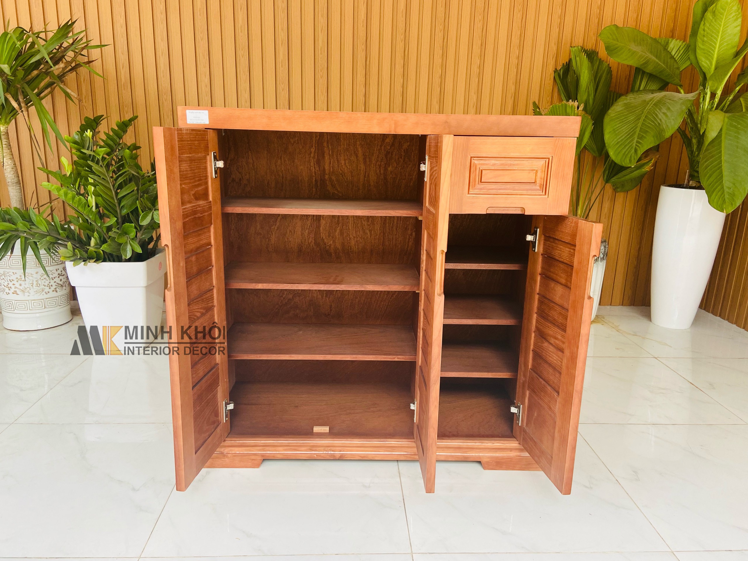 Tủ Giày Gỗ Xoan Đào 1m - TGD901