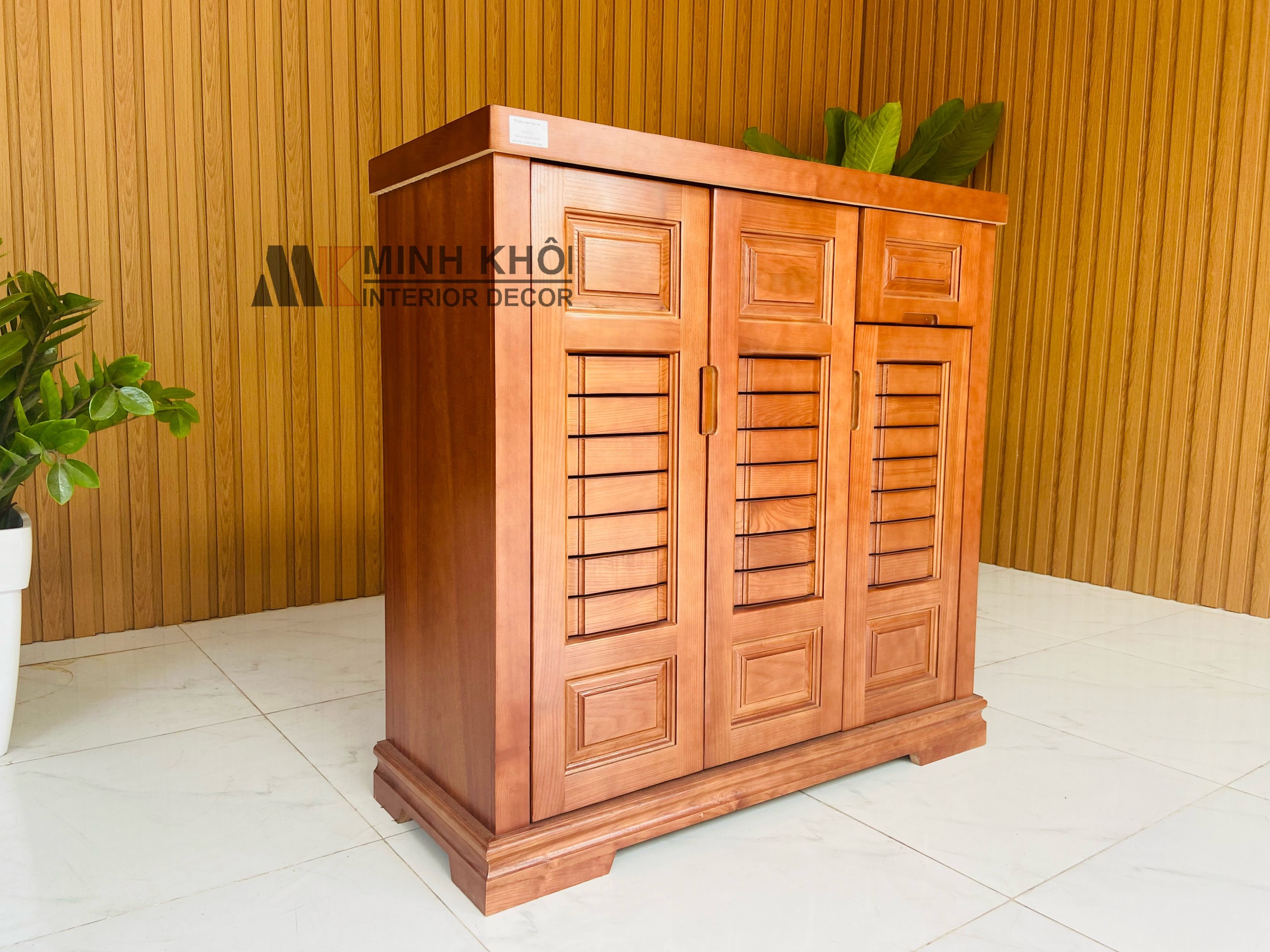 Tủ Giày Gỗ Xoan Đào 1m - TGD901