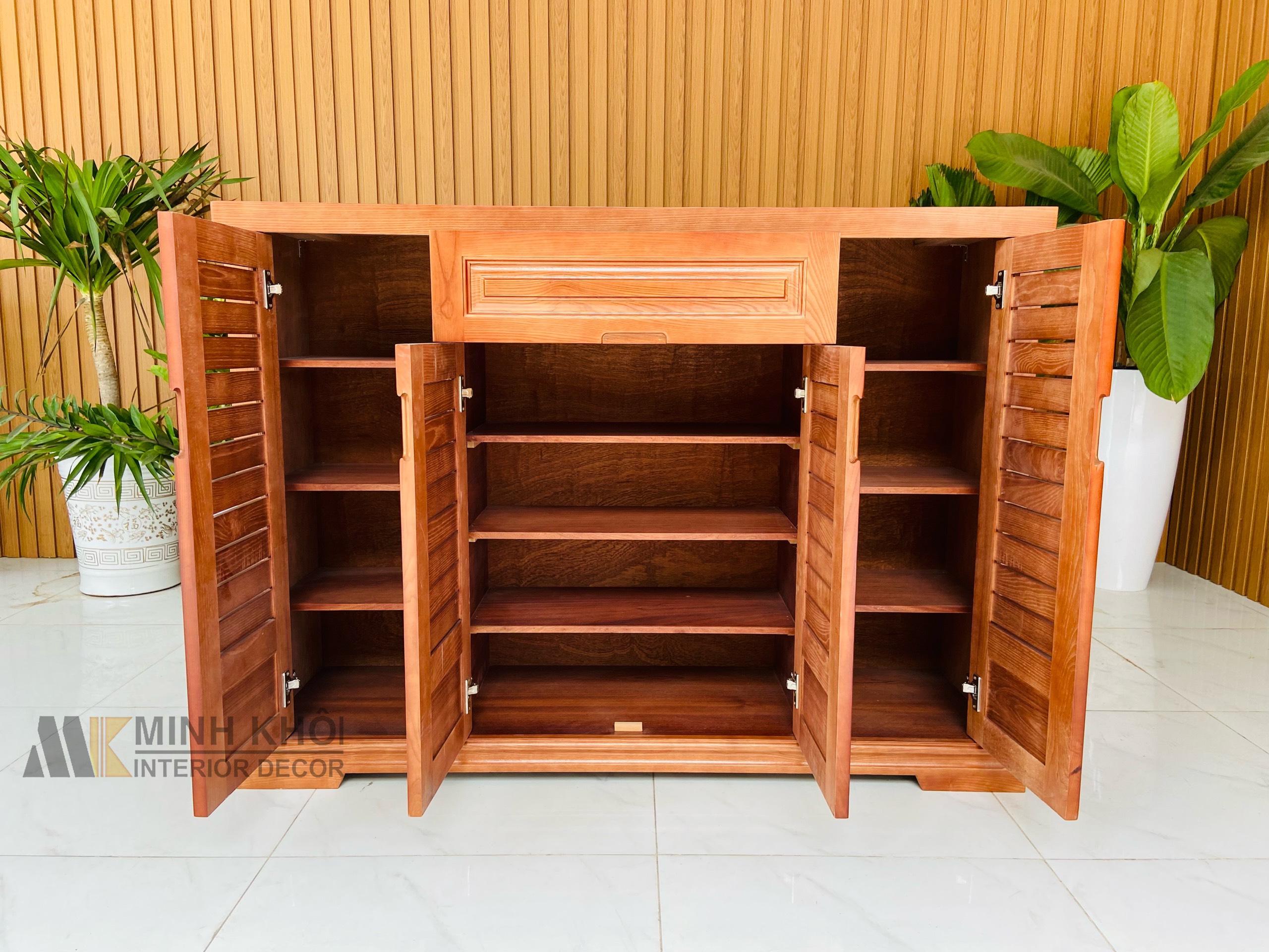 Tủ giày gỗ xoan đào 1m2 - TGD904