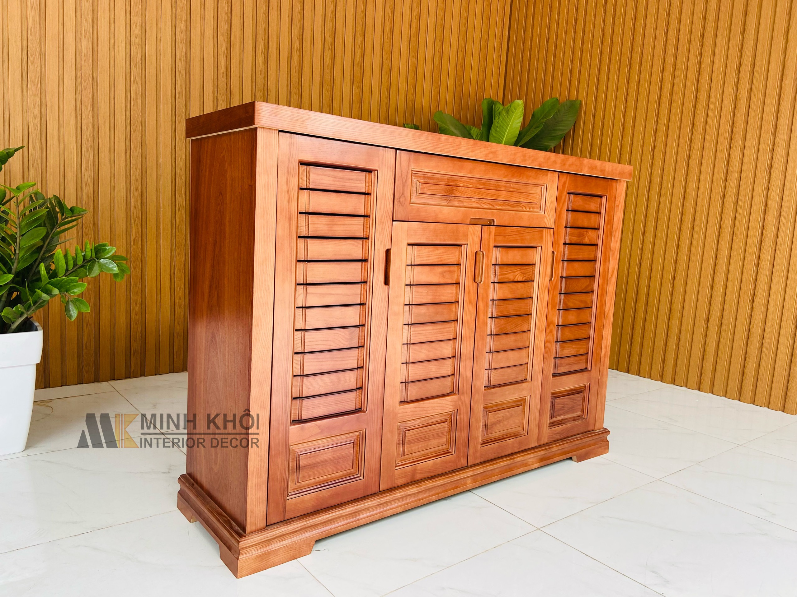 Tủ giày gỗ xoan đào 1m2 - TGD904