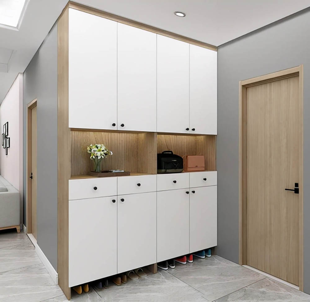 Tủ Giày Kết Hợp Tủ Rượu Thiết Kế Thông Minh Tiết Kiệm Không Gian
