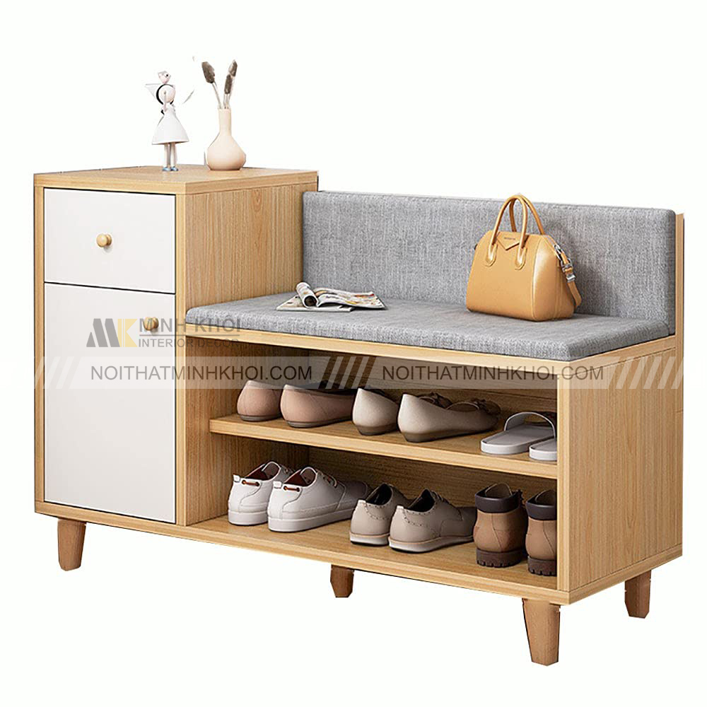 Tủ giày kiêm ghế ngồi sofa có tựa lưng